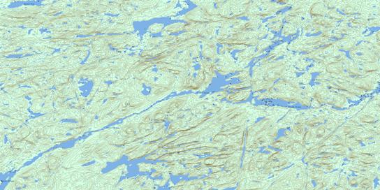 Lac Chartre Topo Map 023N11 at 1:50,000 scale - National Topographic System of Canada (NTS) - Toporama map