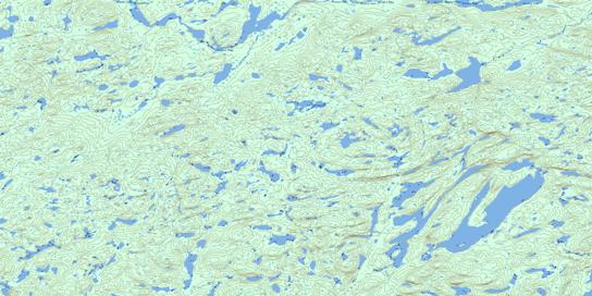 Lac Lefrancois Topographic map 023N12 at 1:50,000 Scale