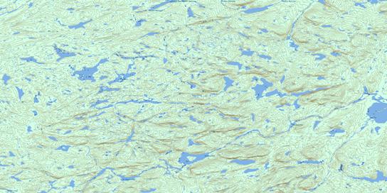 Lac Baril Topo Map 023N14 at 1:50,000 scale - National Topographic System of Canada (NTS) - Toporama map