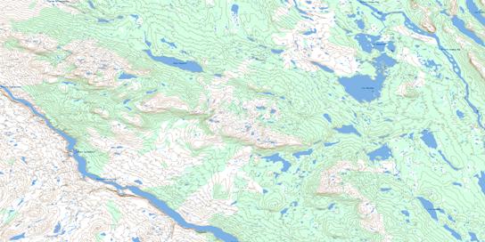 Chute Au Granite Topo Map 023N16 at 1:50,000 scale - National Topographic System of Canada (NTS) - Toporama map