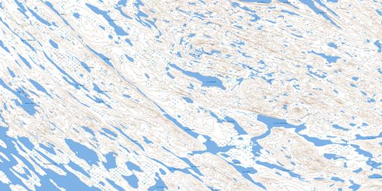 Lac Willbob Topo Map 023O01 at 1:50,000 scale - National Topographic System of Canada (NTS) - Toporama map