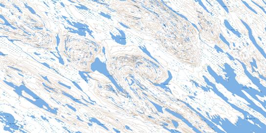 Lac Tait Topographic map 023O02 at 1:50,000 Scale