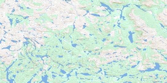 Lac Pailleraut Topographic map 023O04 at 1:50,000 Scale