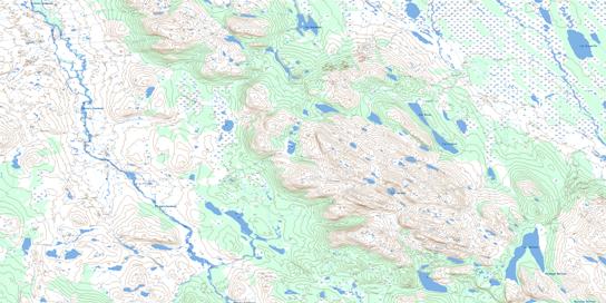 Lac Helluva Topographic map 023O05 at 1:50,000 Scale