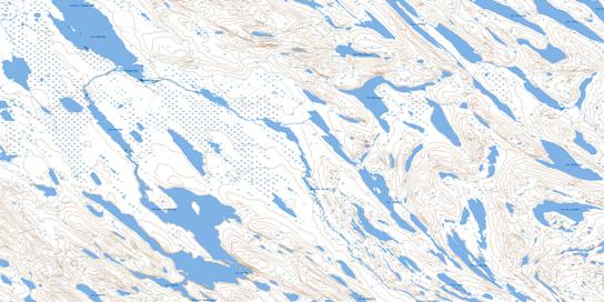 Lac Le Fer Topo Map 023O06 at 1:50,000 scale - National Topographic System of Canada (NTS) - Toporama map