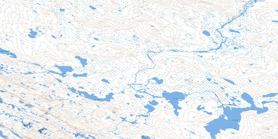 Lac Rivet Topographic map 023O09 at 1:50,000 Scale