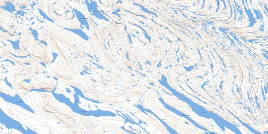 Lac Musset Topo Map 023O11 at 1:50,000 scale - National Topographic System of Canada (NTS) - Toporama map