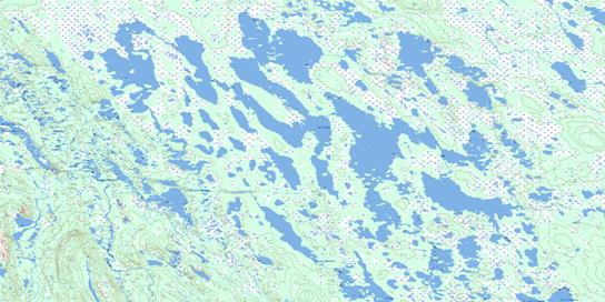 Lac Vannes Topo Map 023O15 at 1:50,000 scale - National Topographic System of Canada (NTS) - Toporama map