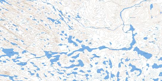 Lac Griffis Topographic map 023P04 at 1:50,000 Scale