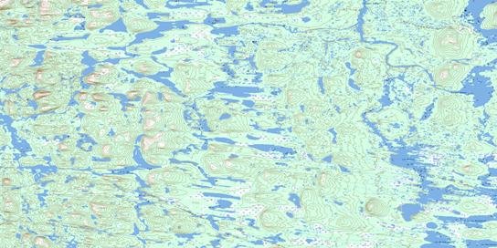 Lac Advance Topo Map 023P07 at 1:50,000 scale - National Topographic System of Canada (NTS) - Toporama map