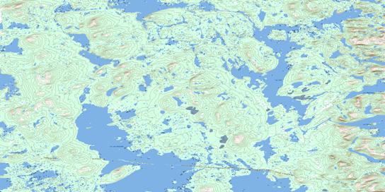 Lac Leif Topo Map 023P09 at 1:50,000 scale - National Topographic System of Canada (NTS) - Toporama map