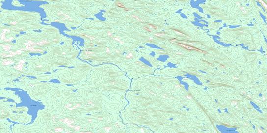Lac Mccabe Topo Map 023P12 at 1:50,000 scale - National Topographic System of Canada (NTS) - Toporama map