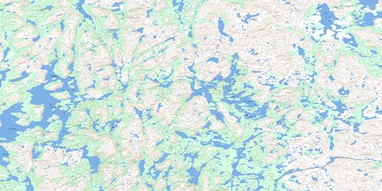 Lac Rielle Topo Map 024A03 at 1:50,000 scale - National Topographic System of Canada (NTS) - Toporama map