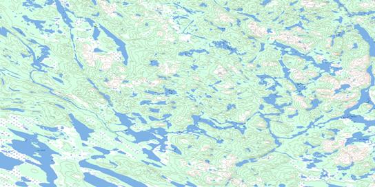 Lac Ythier Topo Map 024A05 at 1:50,000 scale - National Topographic System of Canada (NTS) - Toporama map