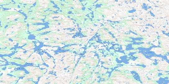 Lac Coiffier Topo Map 024A06 at 1:50,000 scale - National Topographic System of Canada (NTS) - Toporama map