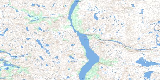 Lac De La Hutte Sauvage Topographic map 024A07 at 1:50,000 Scale