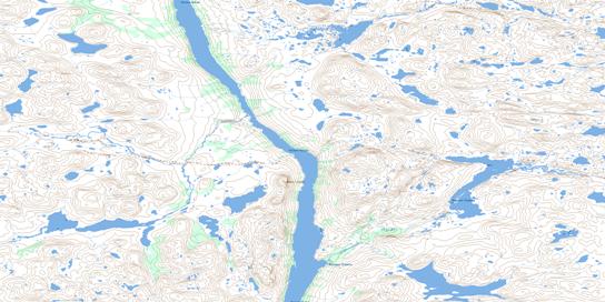 La Haute Falaise Topo Map 024A10 at 1:50,000 scale - National Topographic System of Canada (NTS) - Toporama map