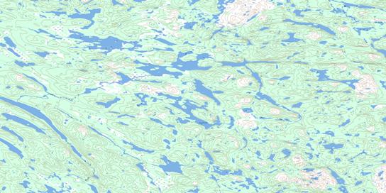 Lac Parrot Topographic map 024A12 at 1:50,000 Scale