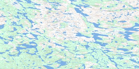 Lac Bregent Topographic map 024A13 at 1:50,000 Scale