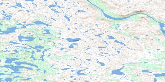 Lac Cholmondely Topo Map 024A14 at 1:50,000 scale - National Topographic System of Canada (NTS) - Toporama map