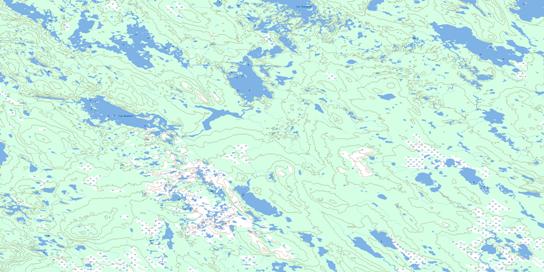 Lac Beaufort Topographic map 024B02 at 1:50,000 Scale