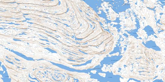 Lac Dunphy Topo Map 024B04 at 1:50,000 scale - National Topographic System of Canada (NTS) - Toporama map