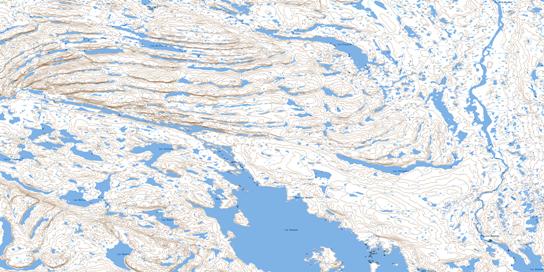 Lac Veillard Topo Map 024B05 at 1:50,000 scale - National Topographic System of Canada (NTS) - Toporama map