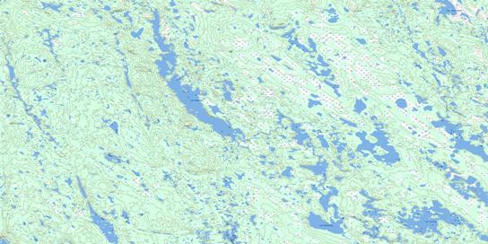 Lac Duhamel Topographic map 024B06 at 1:50,000 Scale