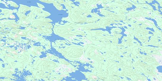 Lac Serre Topographic map 024B08 at 1:50,000 Scale