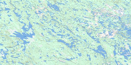 Lac Wheeler Topo Map 024B11 at 1:50,000 scale - National Topographic System of Canada (NTS) - Toporama map