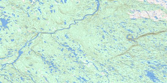 Lac Lhande Topographic map 024B14 at 1:50,000 Scale