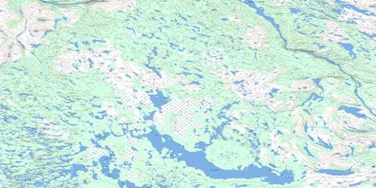 Lac Loquin Topographic map 024B15 at 1:50,000 Scale