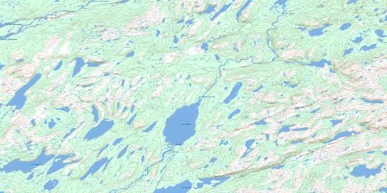 Lac De Noue Topo Map 024C05 at 1:50,000 scale - National Topographic System of Canada (NTS) - Toporama map