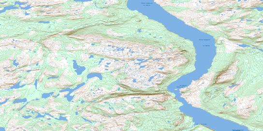 Lac Cambrien Topographic map 024C06 at 1:50,000 Scale