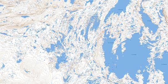 Lac Castignon Topographic map 024C07 at 1:50,000 Scale