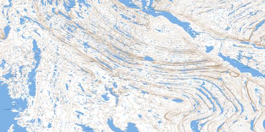 Lac Mistamisk Topographic map 024C08 at 1:50,000 Scale