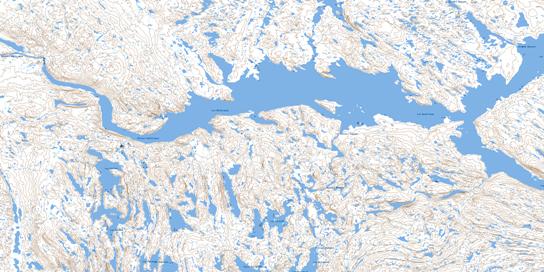 Lac Nachicapau Topo Map 024C09 at 1:50,000 scale - National Topographic System of Canada (NTS) - Toporama map