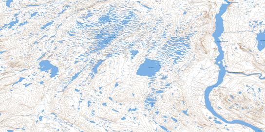 Lac De La Moraine Topographic map 024C14 at 1:50,000 Scale