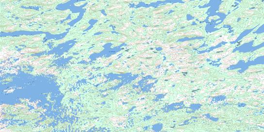 Lac Arbique Topographic map 024D04 at 1:50,000 Scale