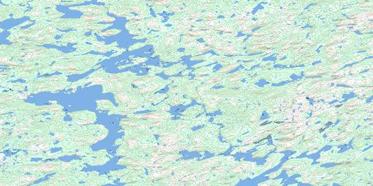 Lac Degrais Topographic map 024D05 at 1:50,000 Scale