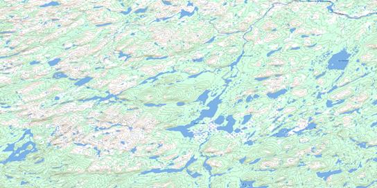 Lac Spenard Topographic map 024D06 at 1:50,000 Scale