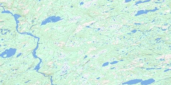 Lac Doran Topographic map 024D07 at 1:50,000 Scale