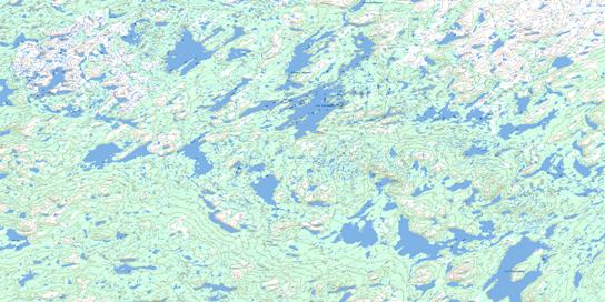 Lac Coursolles Topo Map 024D09 at 1:50,000 scale - National Topographic System of Canada (NTS) - Toporama map