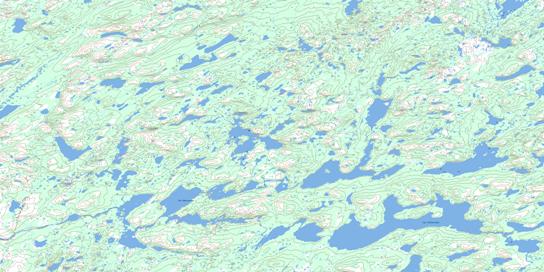Lac Vallerenne Topo Map 024D10 at 1:50,000 scale - National Topographic System of Canada (NTS) - Toporama map