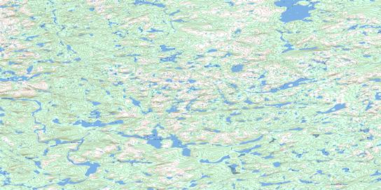 Lac Le Boux Topographic map 024D12 at 1:50,000 Scale