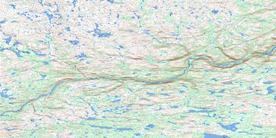 Ruisseau Soupras Topographic map 024D13 at 1:50,000 Scale