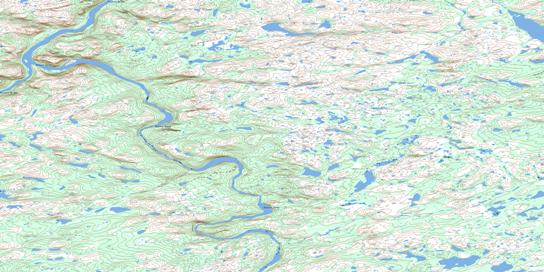 Riviere Delay Topo Map 024D14 at 1:50,000 scale - National Topographic System of Canada (NTS) - Toporama map