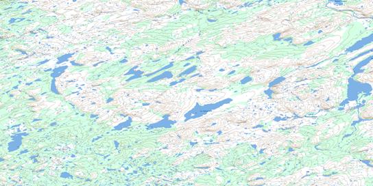 Lac Montgenault Topo Map 024D16 at 1:50,000 scale - National Topographic System of Canada (NTS) - Toporama map