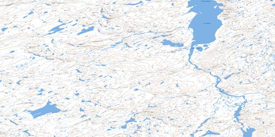 Lac Aigneau Topographic map 024E01 at 1:50,000 Scale