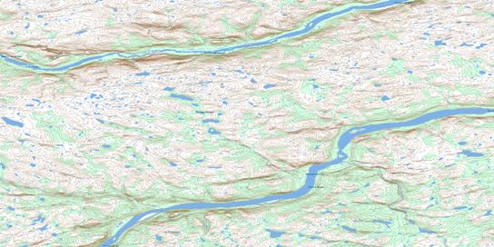 Ruisseau Missegle Topo Map 024E03 at 1:50,000 scale - National Topographic System of Canada (NTS) - Toporama map